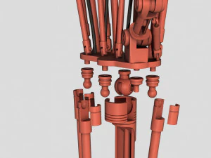 terminator t-800 endoarm for 3d printing 3D Print Model