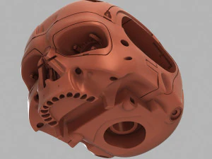 Terminator t-800 genisys skull bust v2 3D Print Model