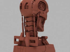 Terminator t-800 genisys skull bust v2 3D Print Model