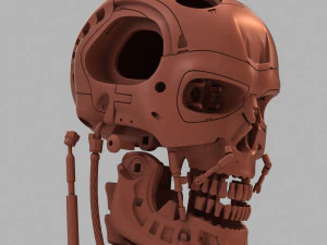 Terminator t-800 genisys skull bust v2 3D Print Model