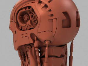 Terminator t-800 genisys skull bust v2 3D Print Model