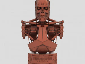 Exterminador do Futuro Genisys T-800 Busto Modelo de Impressão 3D