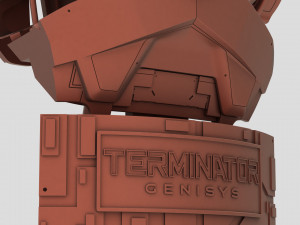 terminator genisys t-800 bust 3D प्रिंट मॉडल