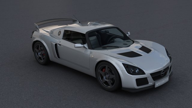 Opel Speedster Tuning Model 3D .c4d .max .obj .3ds .fbx .stl .blend 