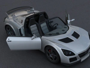Opel Speedster Tuning 3D Model