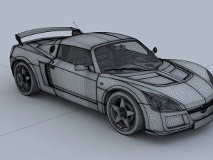 Opel Speedster Tuning 3D Model