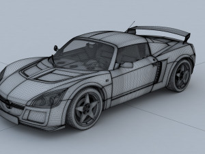 Opel Speedster Tuning Model 3D