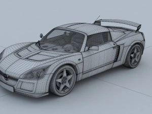 Opel Speedster Tuning 3D Model