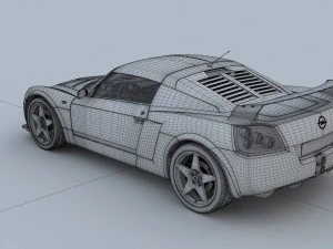 Opel Speedster Tuning 3D Model