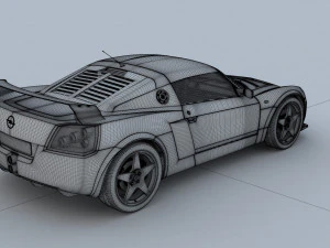 Opel Speedster Tuning 3D Model