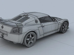 Opel Speedster Tuning 3D Model