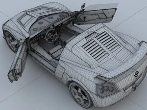 Opel Speedster Tuning 3D Model