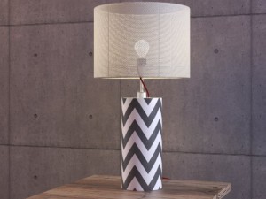 zigzag desk lamp Model 3D