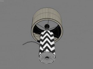 zigzag desk lamp 3D Model