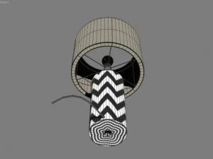 zigzag desk lamp 3D Model