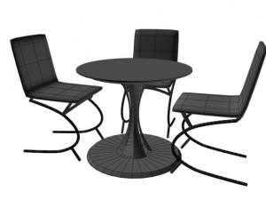 suit for dining room  cafe 3D मॉडल