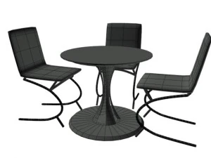 suit for dining room  cafe 3D Model