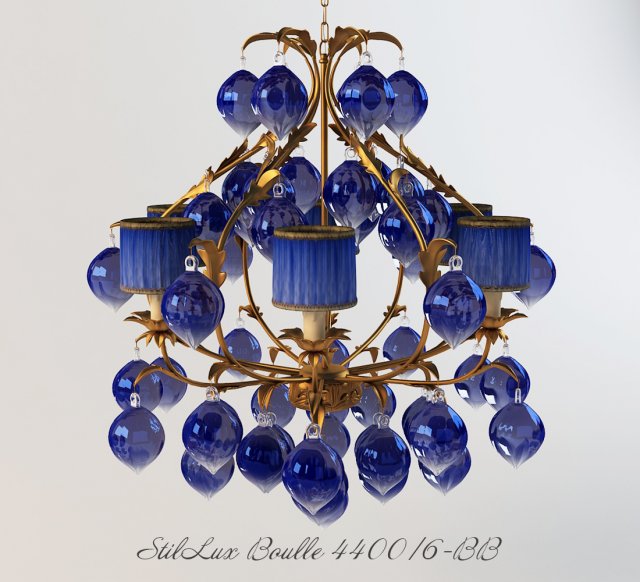 chandelier stillux boulle 4400-6-bb Modello 3D .c4d .max .obj .3ds .fbx .stl .blend 