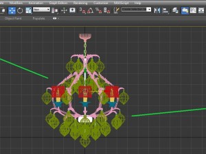 chandelier stillux boulle 4400-6-bb Modello 3D