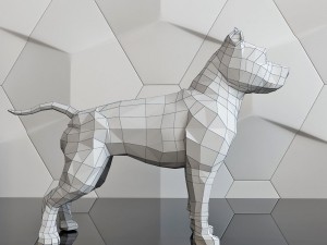 dog figure pitbull Modello di stampa 3D