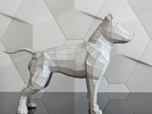 dog figure pitbull 3D Print Model