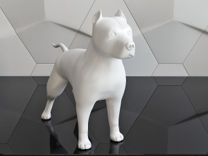 dog figure pitbull Modello di stampa 3D