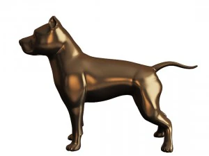 dog figure pitbull 3D Print Model