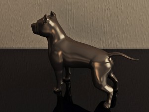 dog figure pitbull Modello di stampa 3D