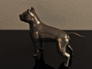 dog figure pitbull 3D Print Model