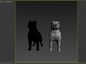 dog figure pitbull Modello di stampa 3D