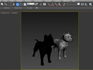 dog figure pitbull 3D Print Model