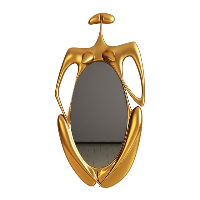 femme miroir by philippe hiquily 3D Model .c4d .max .obj .3ds .fbx .stl .blend 