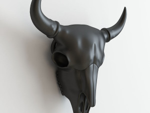 bison skull 3D 打印模型