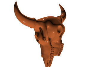 bison skull 3D 打印模型