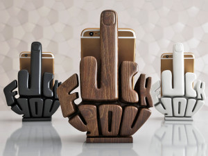 phone stand middle finger Modèles 3D en vedette