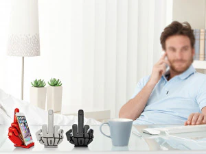 phone stand middle finger 3D Print Model