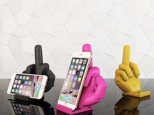 phone stand middle finger Modèles 3D en vedette