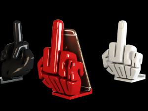 phone stand middle finger Modèles 3D en vedette