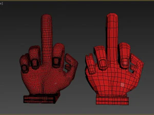 phone stand middle finger 3D Print Model