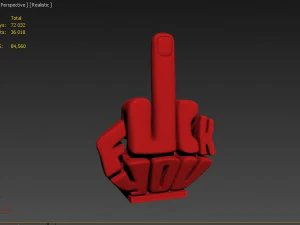 phone stand middle finger 3D Print Model
