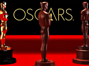 Oscar statuette and bonus melted oscar Model Cetak 3D