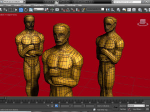 Oscar statuette and bonus melted oscar Model Cetak 3D