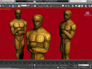 Oscar statuette and bonus melted oscar 3D Print Model