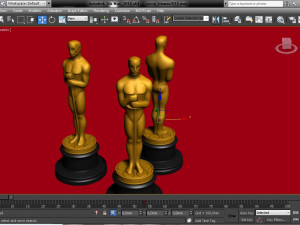 Oscar statuette and bonus melted oscar Model Cetak 3D