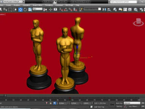 Oscar statuette and bonus melted oscar 3D Print Model