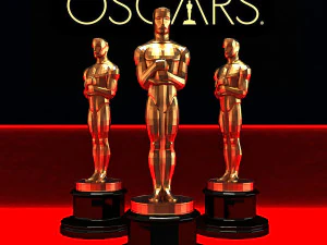 Oscar statuette and bonus melted oscar 3D Print Model