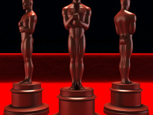 Oscar statuette and bonus melted oscar Model Cetak 3D