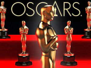 Oscar statuette and bonus melted oscar 3D Print Model