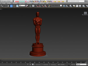 Oscar statuette and bonus melted oscar Model Cetak 3D