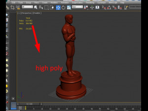 Oscar statuette and bonus melted oscar Model Cetak 3D